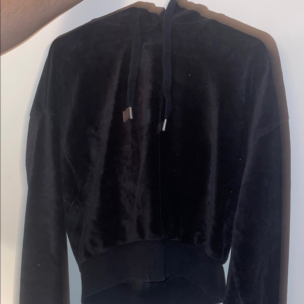 Black Velvet Hoodie